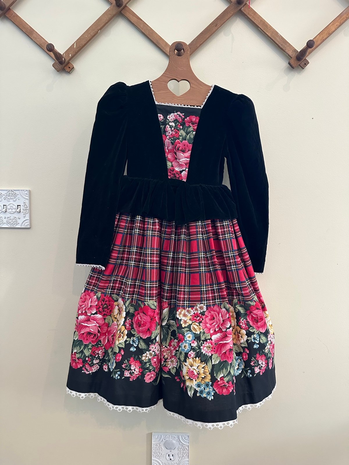 Plaid Victorian special occasion dress