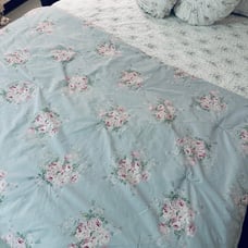 HTF Simply Shabby Chic twin Bella blue comforter set