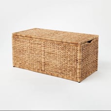 Natural Woven Storage Bench - Threshold™ designed with Studio McGee