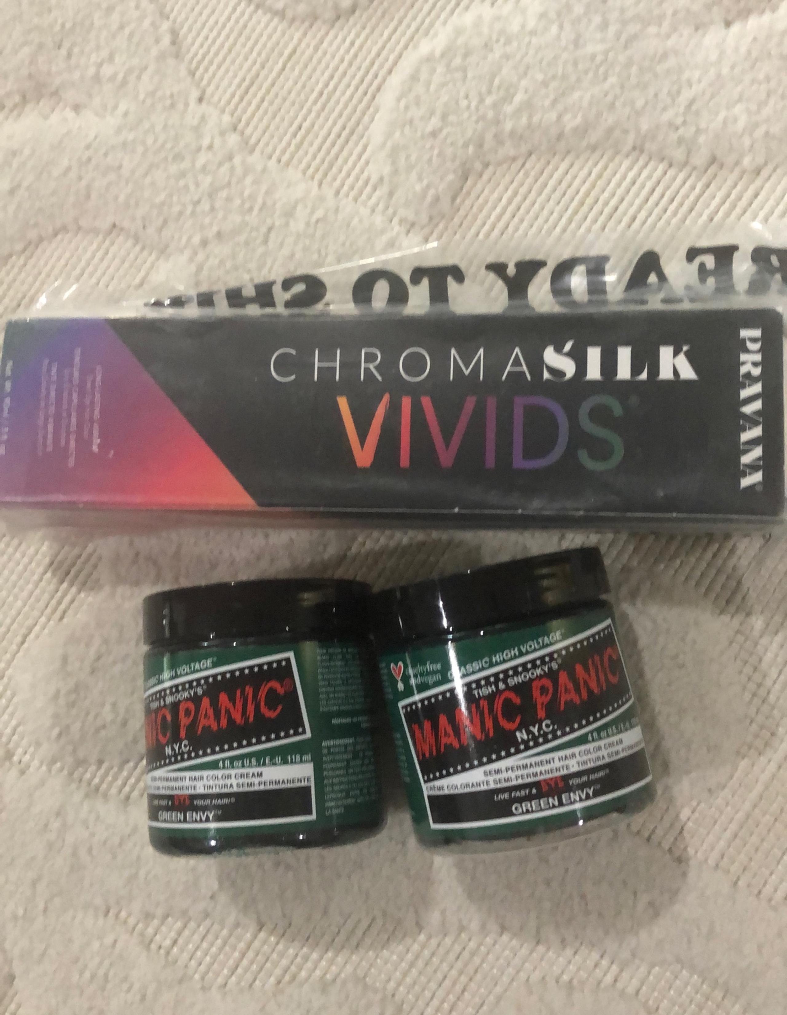 Pravana and manic panic hair dye