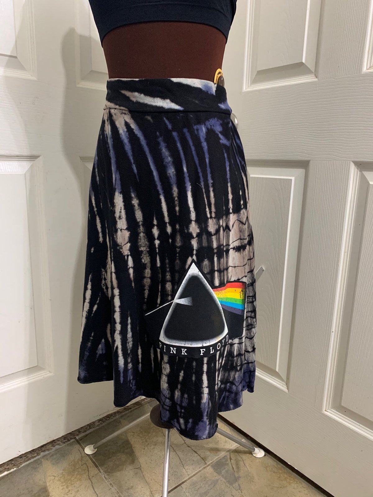 Pink Floyd tie dye skirt