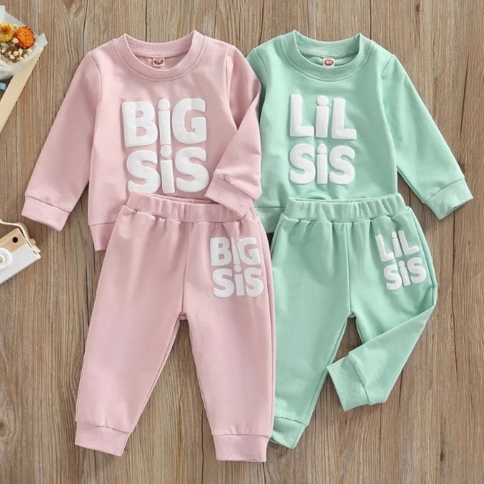 Girls LIL SIS & BIG SIS Outfits | 2 Sets | Choose Sizes | New