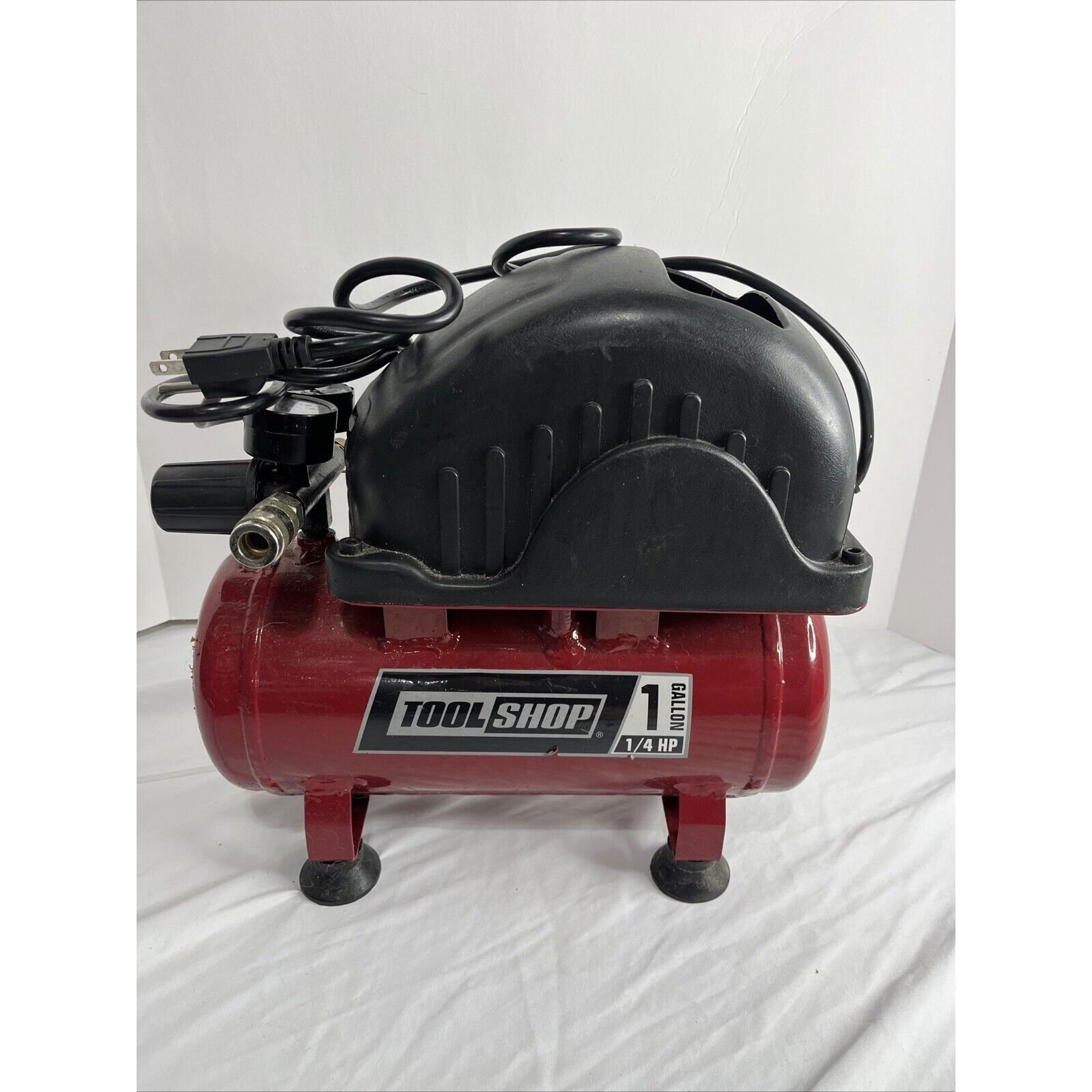 tool shop air compressor 1 Gallon 1/4 HP Tested Works