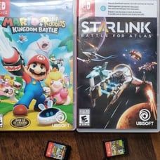 New Mario rabbids kingdom and STARLINK BATTLE OF ATLAS- Nintendo switch