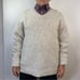 Lands’ End Vintage 90s V Neck Pullover Sweater Marled Ivory Neutrals