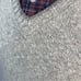 Lands’ End Vintage 90s V Neck Pullover Sweater Marled Ivory Neutrals