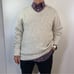 Lands’ End Vintage 90s V Neck Pullover Sweater Marled Ivory Neutrals