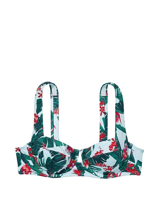 Women’s Victoria Secret Essential Full Coverage Strappy Bikini Top Tropical 36B