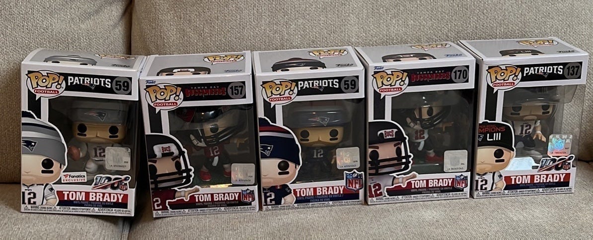 TOM BRADY Funko Pop Lot