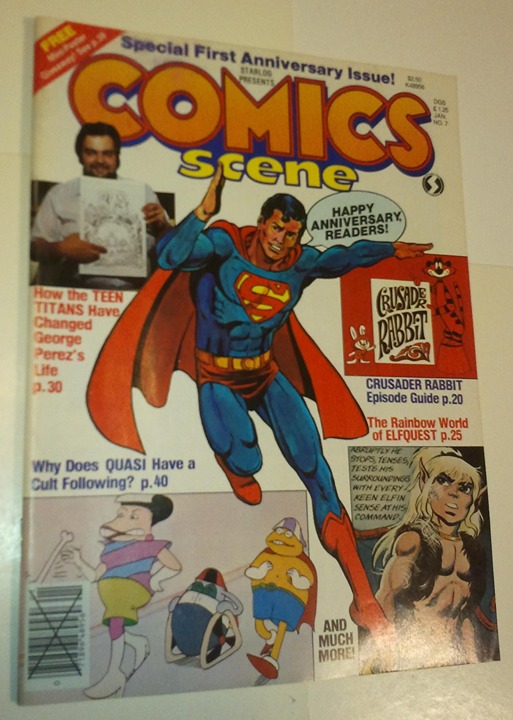 Comics Scene Magazine Vol 1 # 7 Superman George Perez Cvr Elfquest