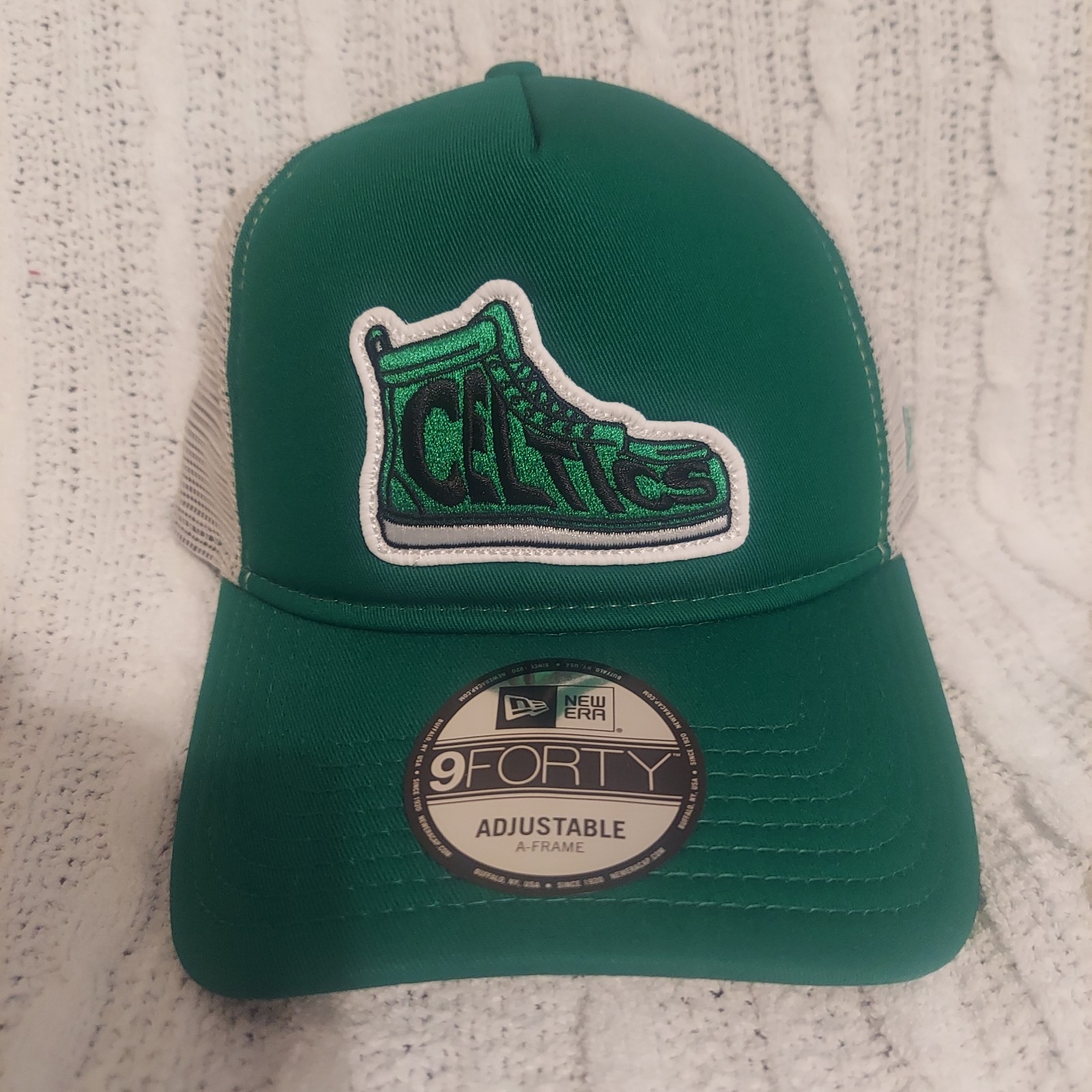 Boston celtics Victory Grove Vintage New Era Hat Cap Snap Back Adjustable Green