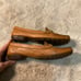 Salvatore Ferragamo Womens Loafers 8 Narrow Made Italy Gold Buckle Tan Comfort