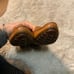 Salvatore Ferragamo Womens Loafers 8 Narrow Made Italy Gold Buckle Tan Comfort