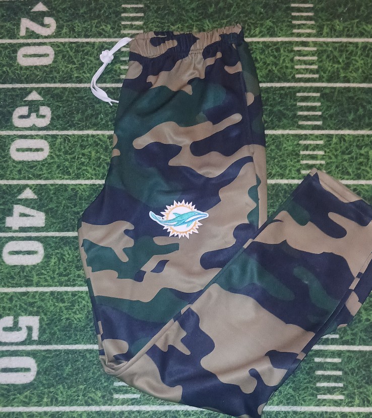 Miami Dolphins Men's Army Camo Dri Fit Poly Performance Joggers Sweatpants..prod