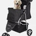 3-Wheel Pet Stroller Foldable Dog Stroller Cart Jogging Stroller w/Cup Holder