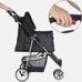 3-Wheel Pet Stroller Foldable Dog Stroller Cart Jogging Stroller w/Cup Holder