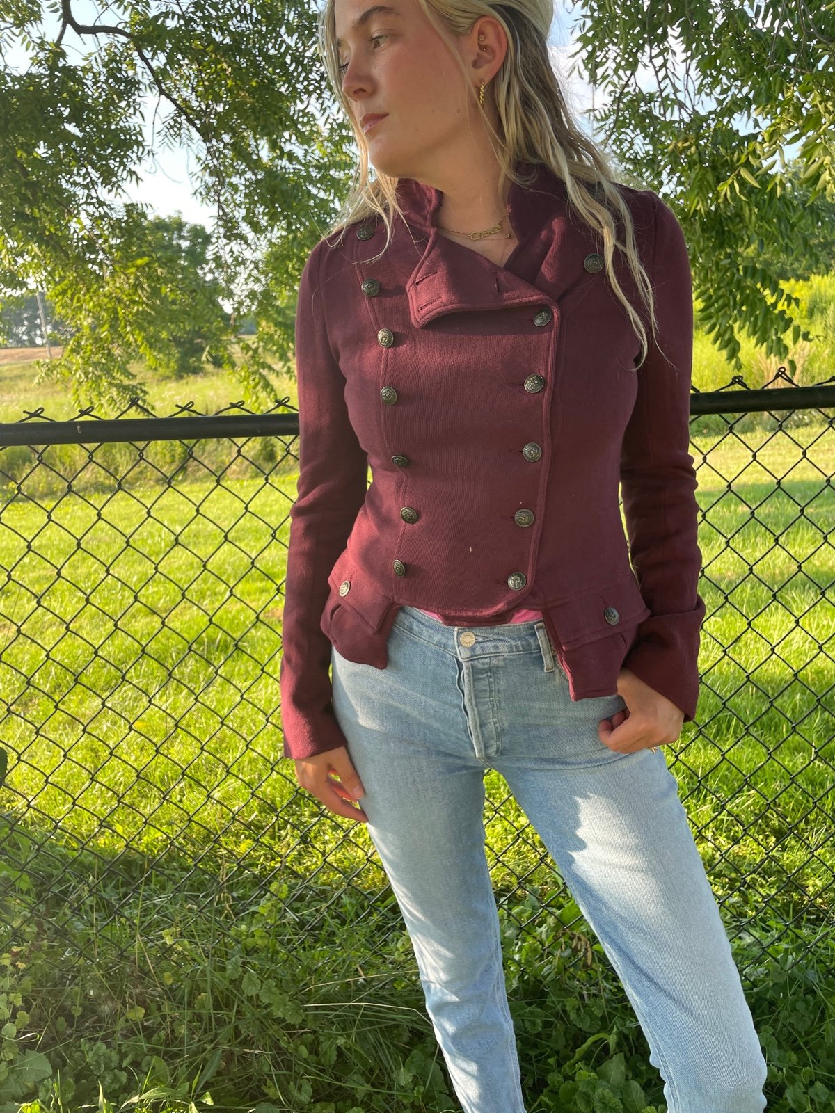 Free People military style jacket