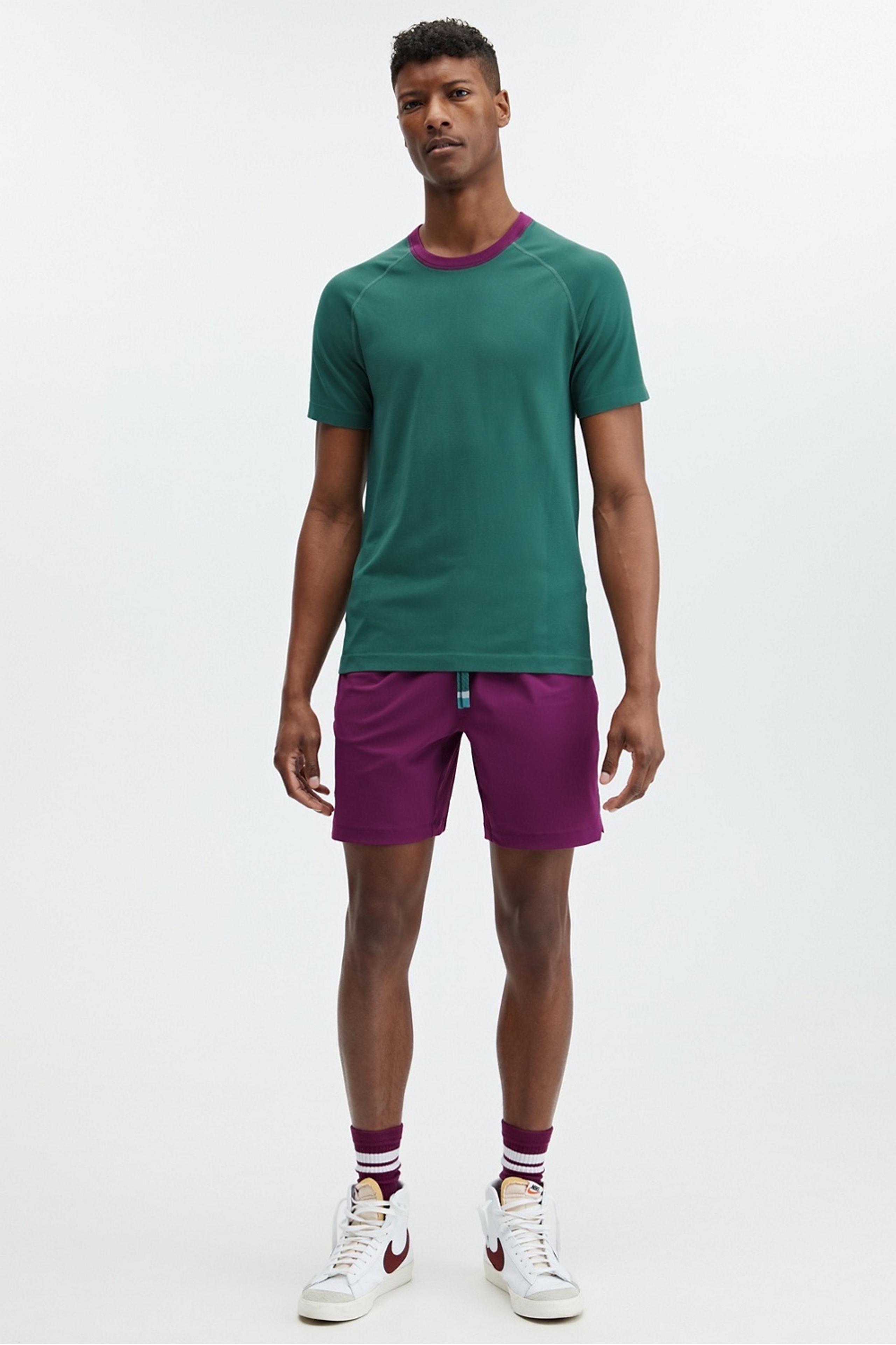 NWOT Fabletics Men’s The Training Day Tee Azure Green Size M