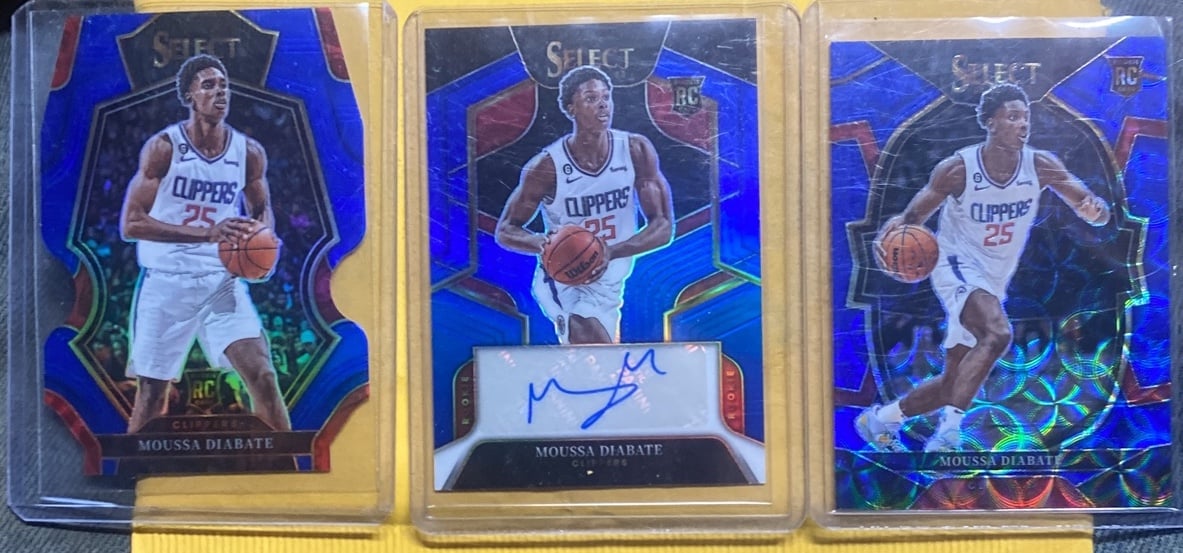 Rookie Moussa Diabate Select Lot 3 with Auto