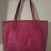 Large vintage Fossil Pink cowhide leather satchel bag back pocket + inside GUC