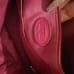 Large vintage Fossil Pink cowhide leather satchel bag back pocket + inside GUC