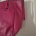Large vintage Fossil Pink cowhide leather satchel bag back pocket + inside GUC