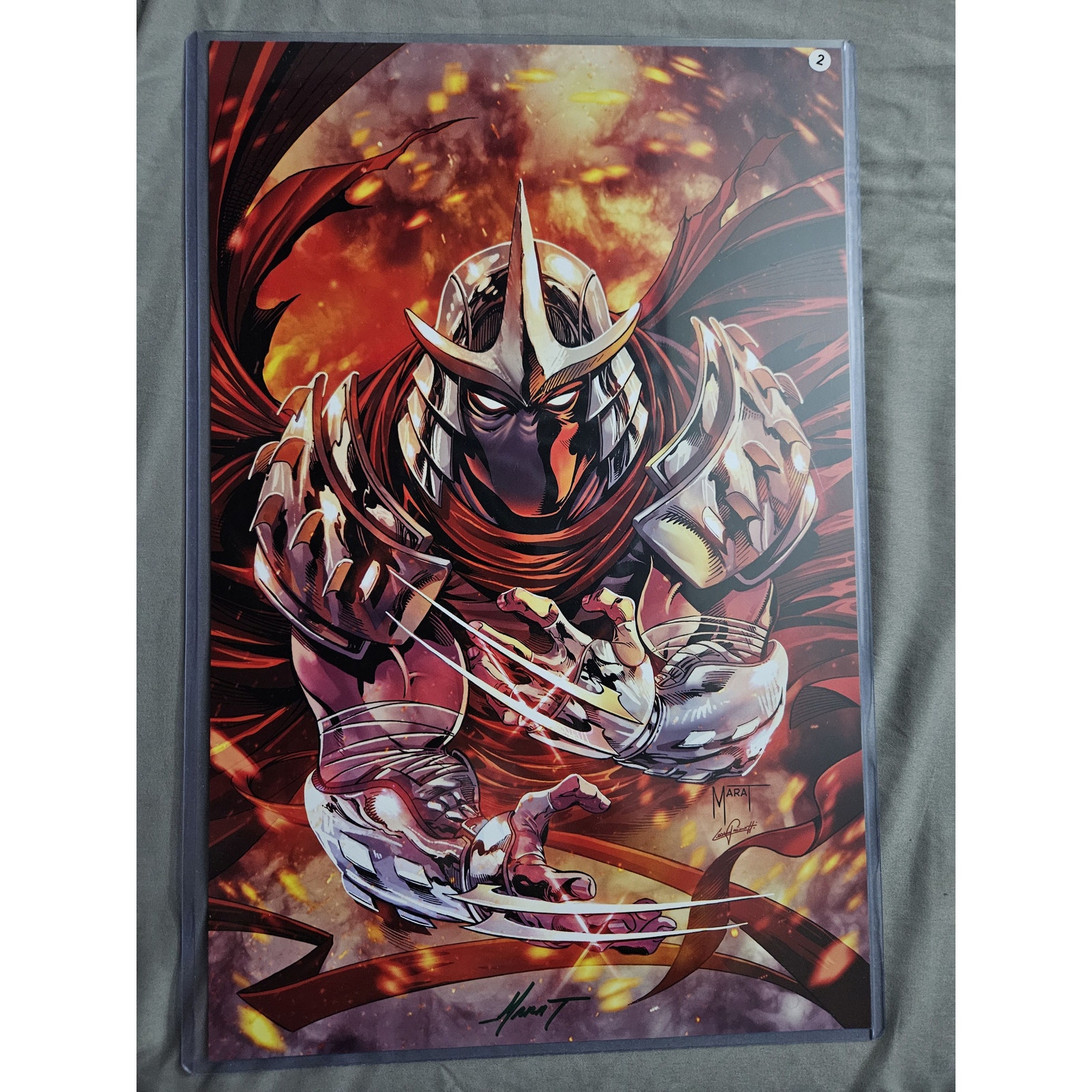 TMNT Shredder - Marat Mychaels - Signed With COA - 11 x 17 Art Print