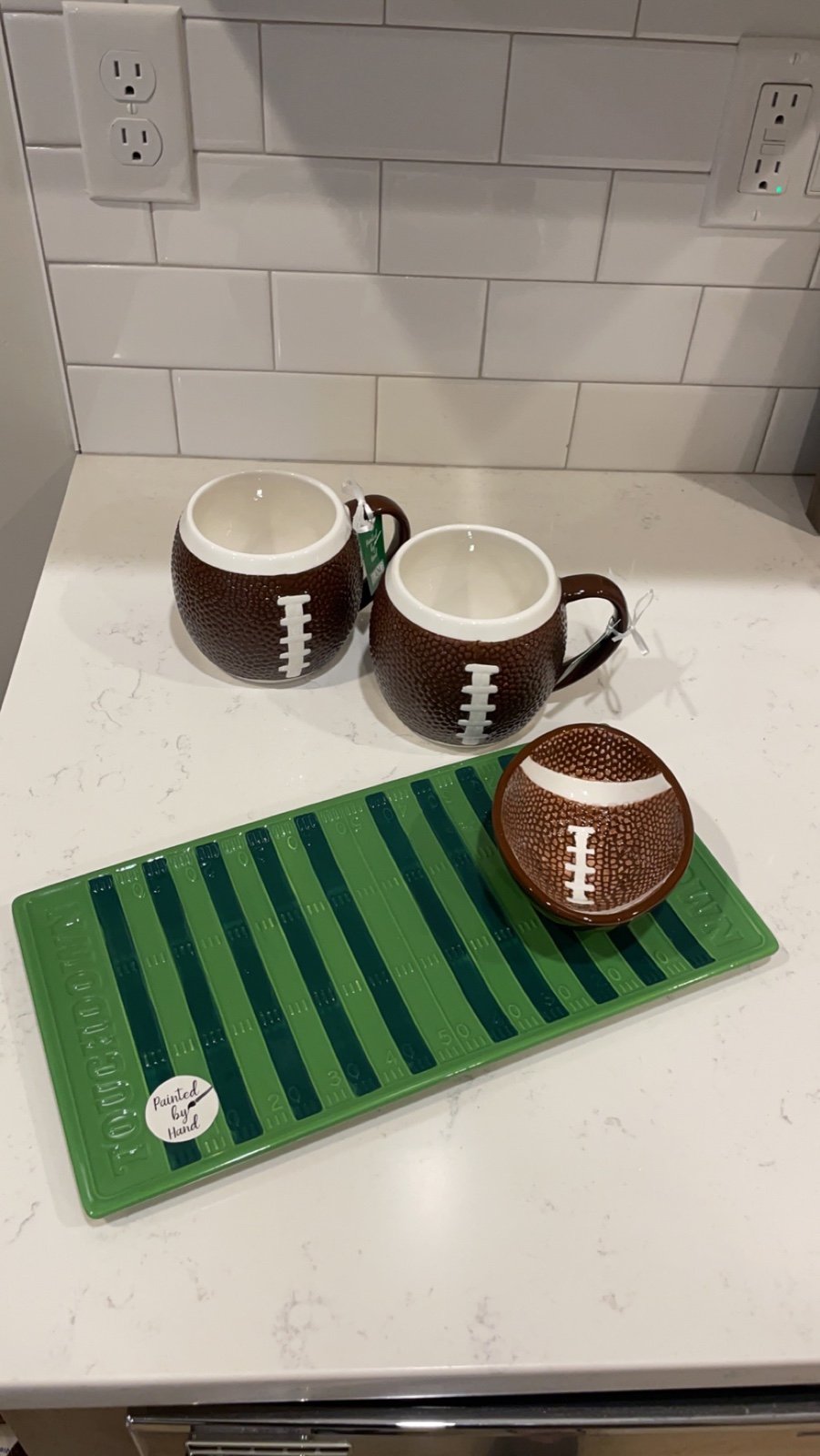 Football platter set
