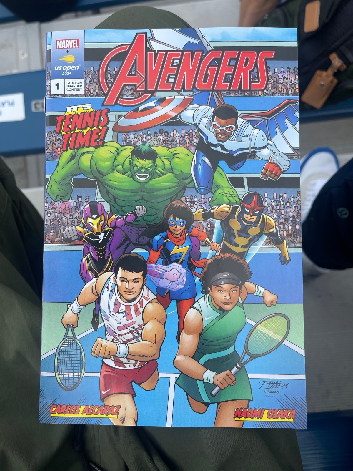 MARVEL AVENGERS X US OPEN 2024 LIMITED EDITION MAGAZINE