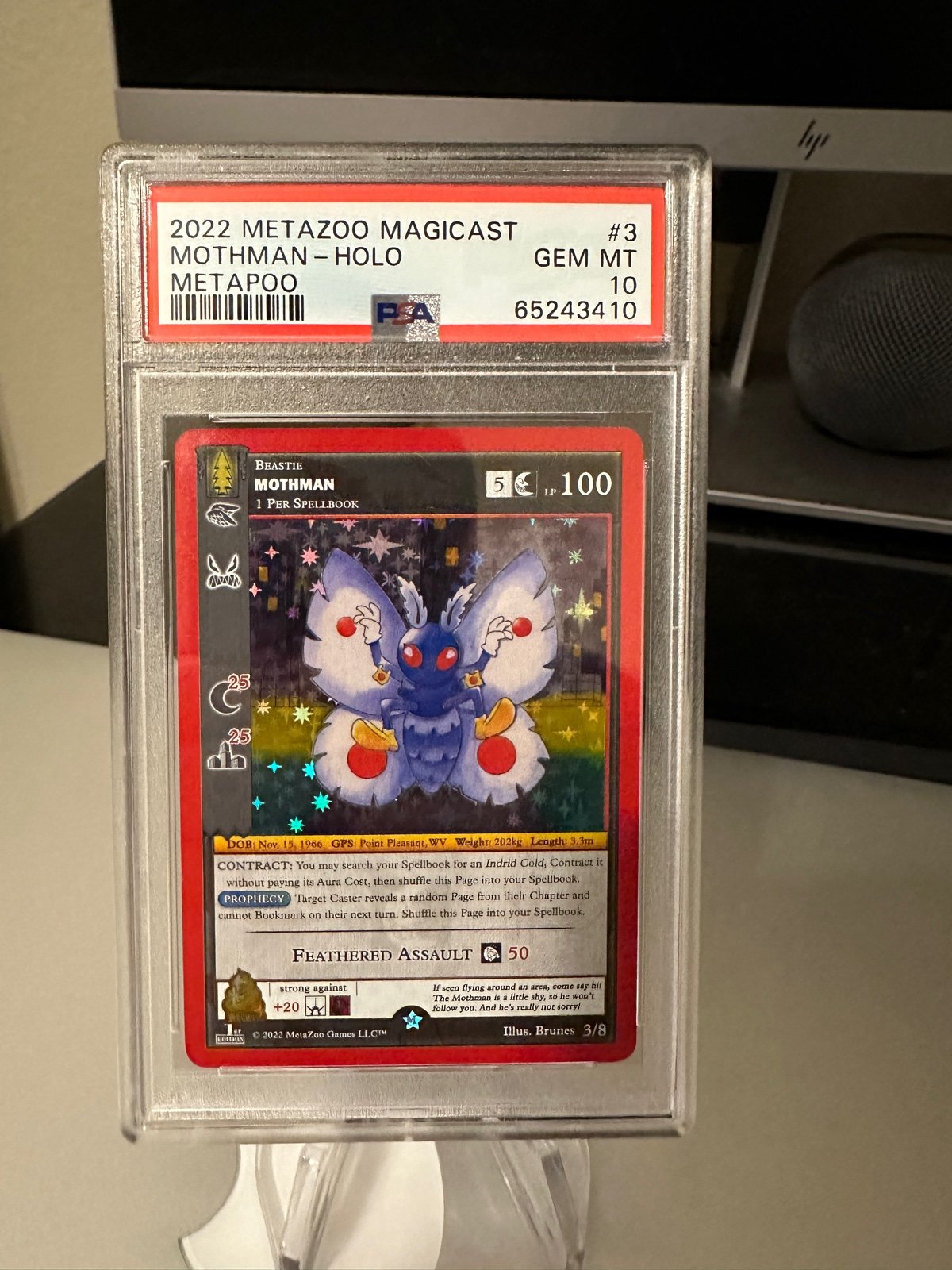 2022 Metazoo Magicast Mothman Holo Metapoo PSA 10