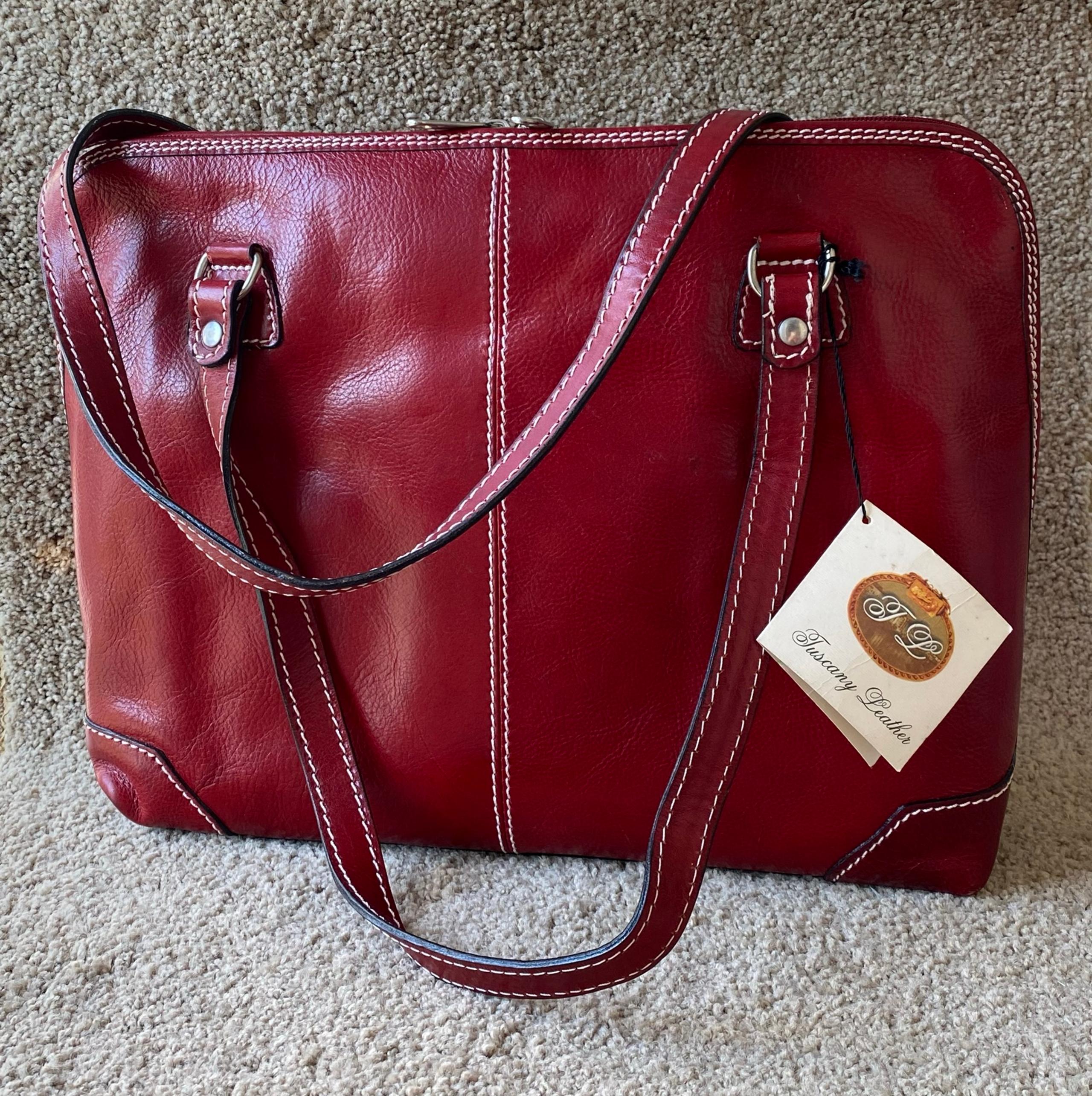 Tuscany Leather Italian Red Shoulder Bag