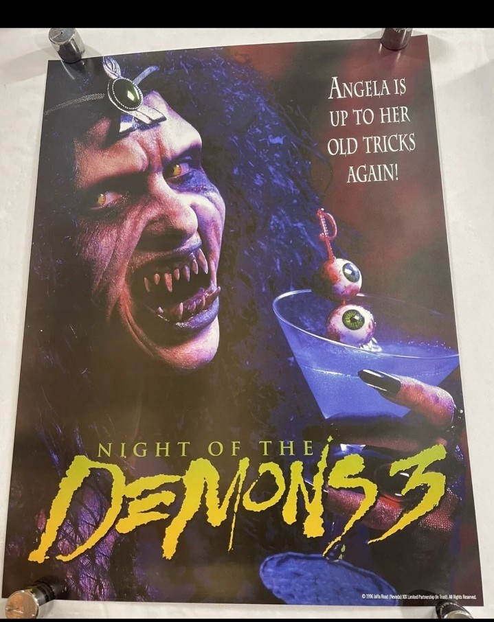 Night of the demons 3 scream factory horror movie poster