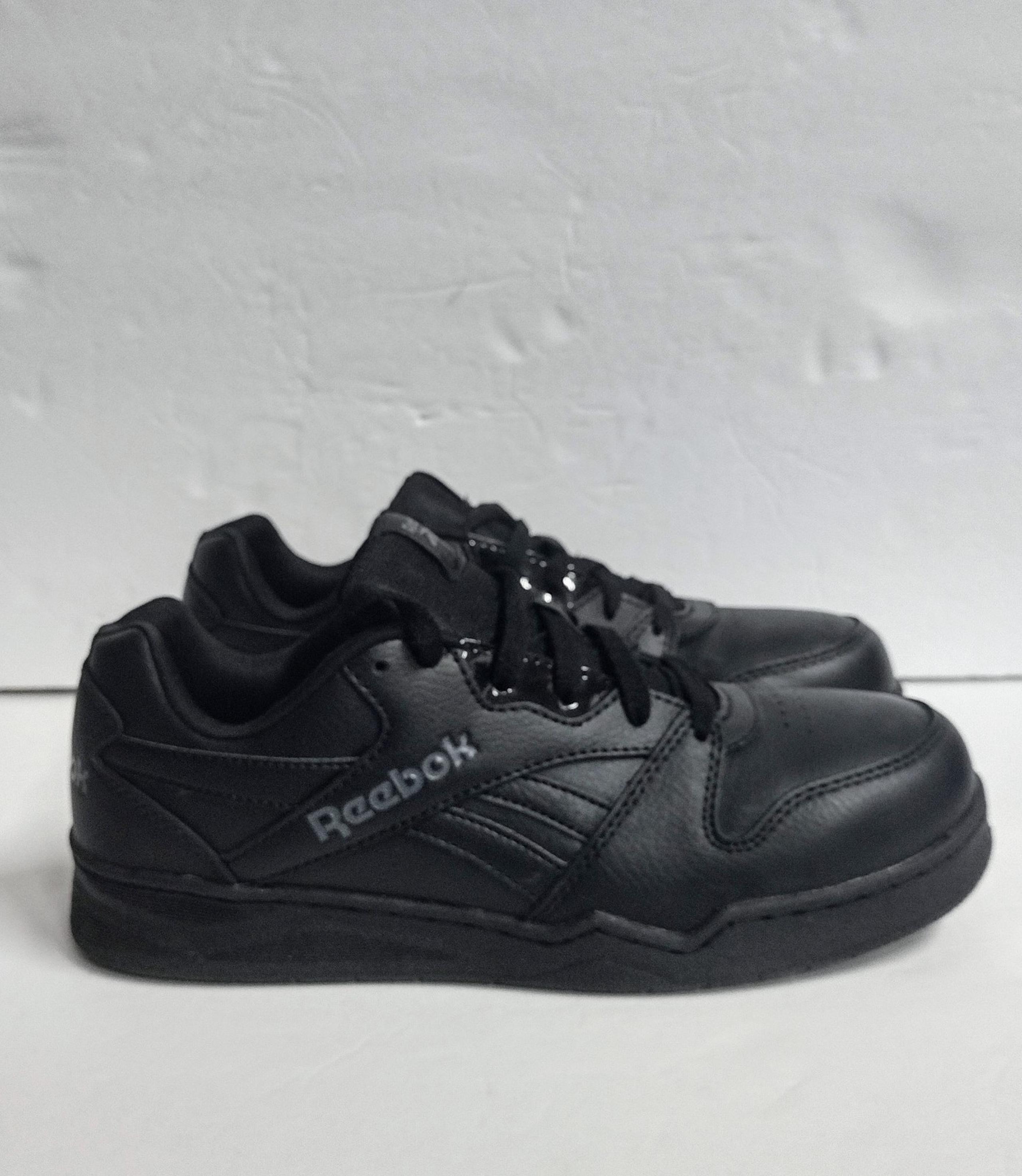 Reebok BB4500 Low Cut Composite Toe Work Shoes, Womens Size 10 M, Black Leather