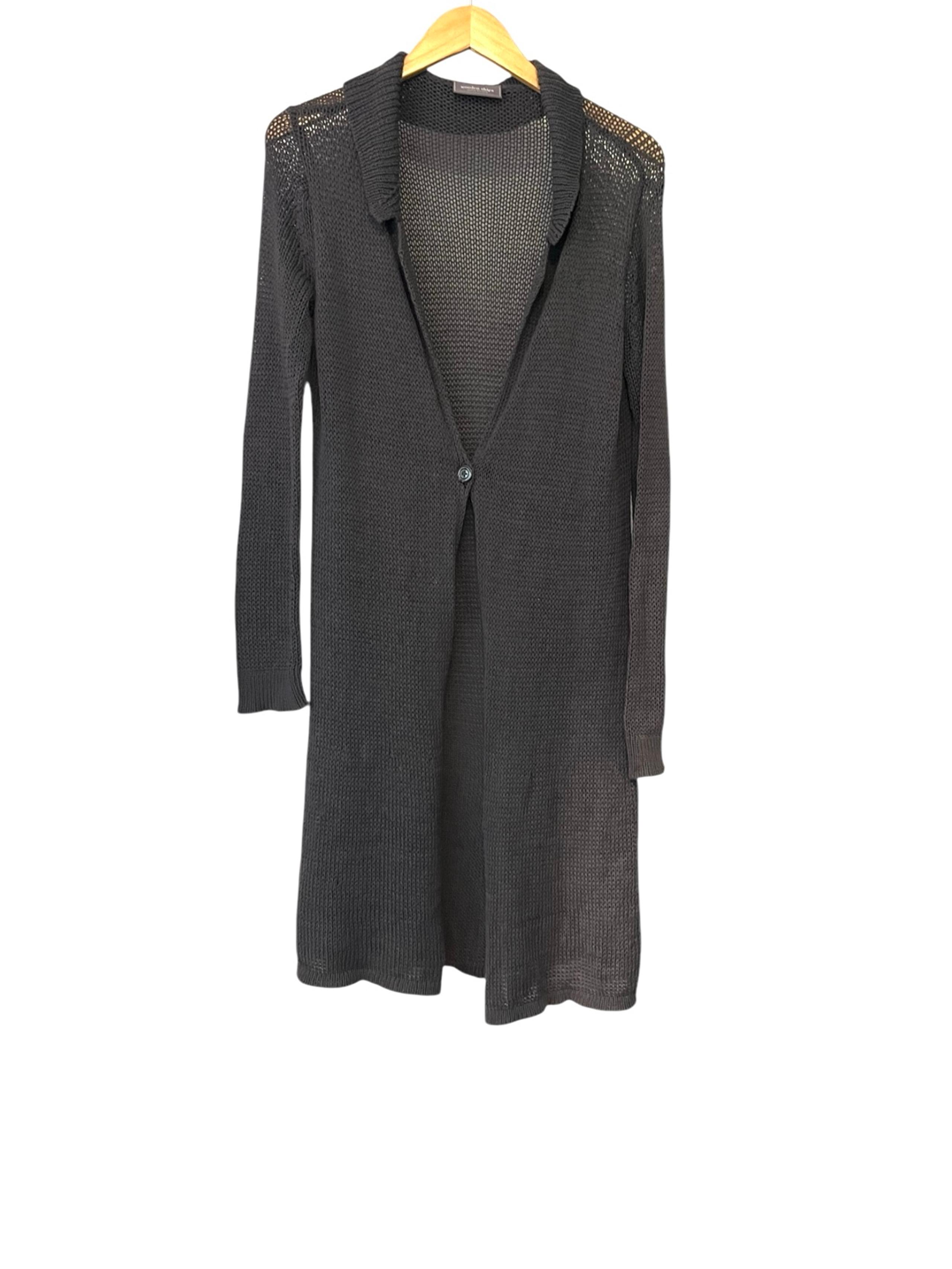 Wooden ships knit long duister cardigan sweater