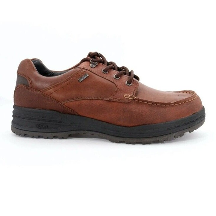 Abeo Rayburn Slip Resistant Shoes Brown Leather Casual Oxfords Mens Sz 12