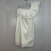 NWT Sunday in Brooklyn Anthropologie White Ruffle One Shoulder Mini Dress Sz XS