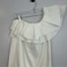 NWT Sunday in Brooklyn Anthropologie White Ruffle One Shoulder Mini Dress Sz XS