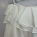 NWT Sunday in Brooklyn Anthropologie White Ruffle One Shoulder Mini Dress Sz XS