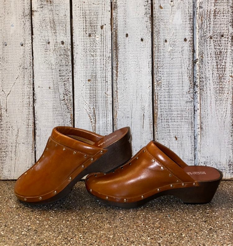 Michael Kors Slip On Studded Mules Clogs