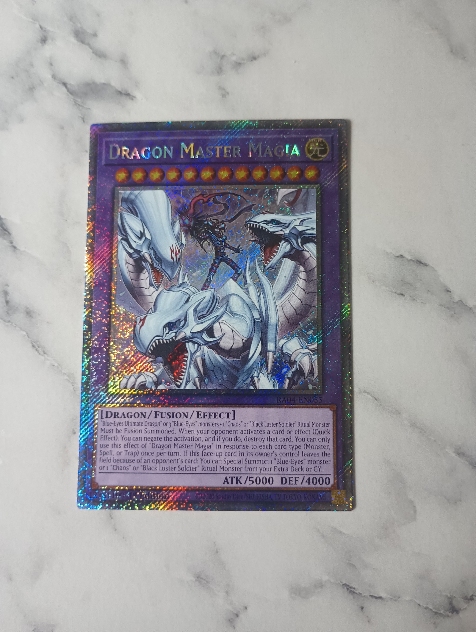 Dragon master magic Platinum rare