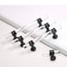 Drawer Pulls 3 inch Black Cabinet Pulls Acrylic Lucite Cabinet Pull -25pack