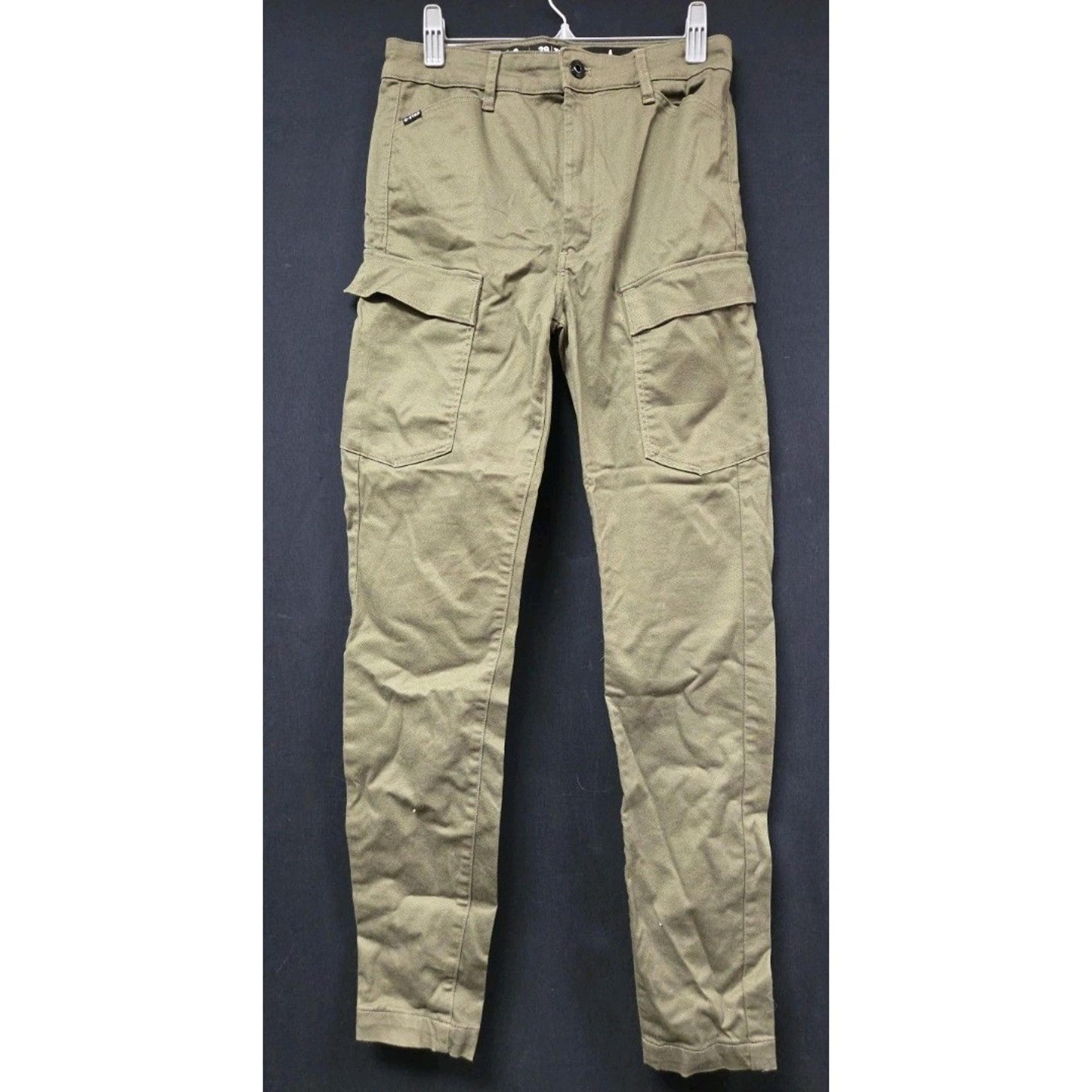 G-Star Raw Rovic Zip 3D Straight Tapered Beige Cargo Pants 29x32