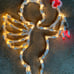 Vintage Cupid Window Light Silhouette