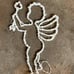 Vintage Cupid Window Light Silhouette