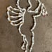 Vintage Cupid Window Light Silhouette