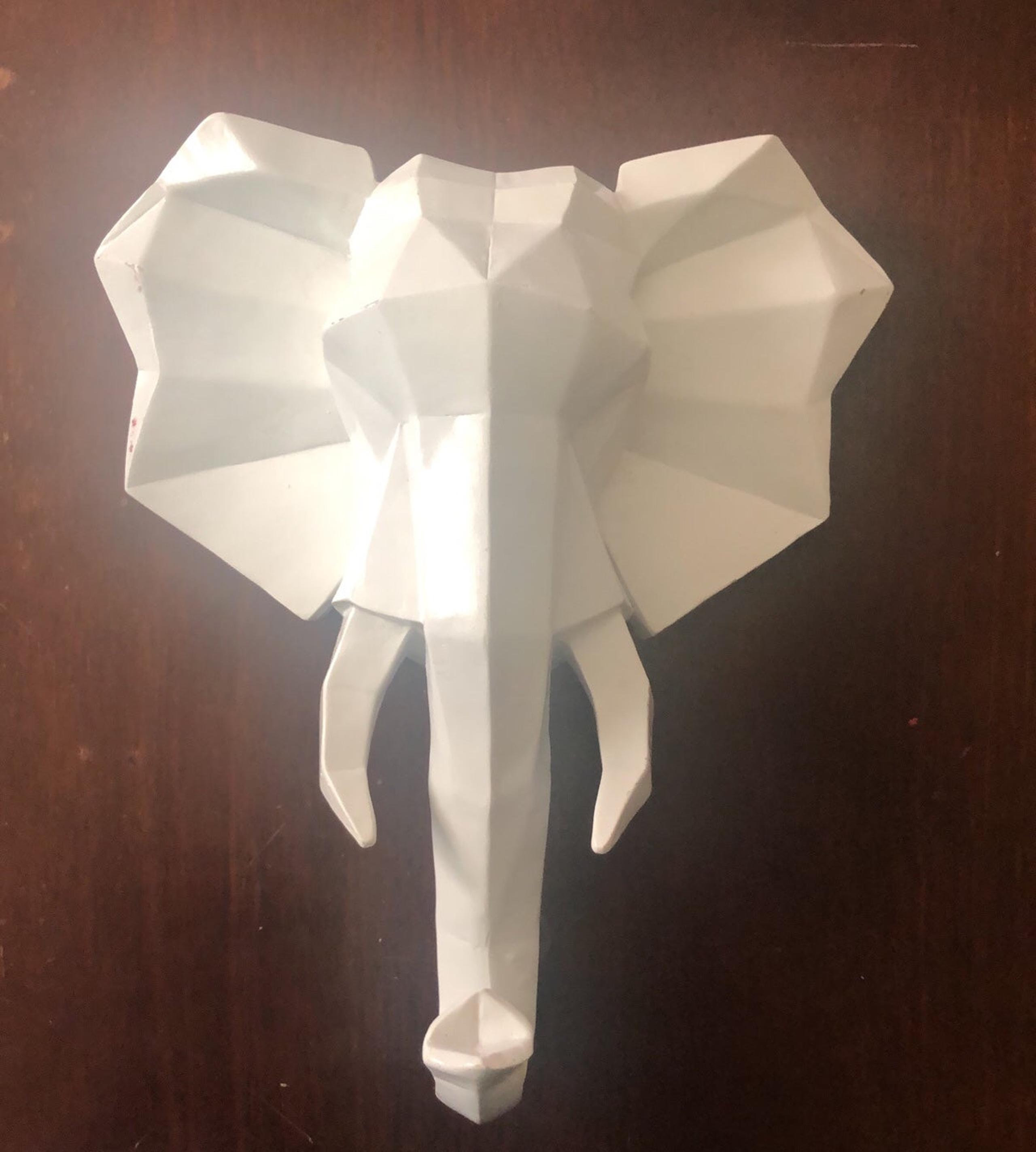 White Elephant Decorative Wall Art
