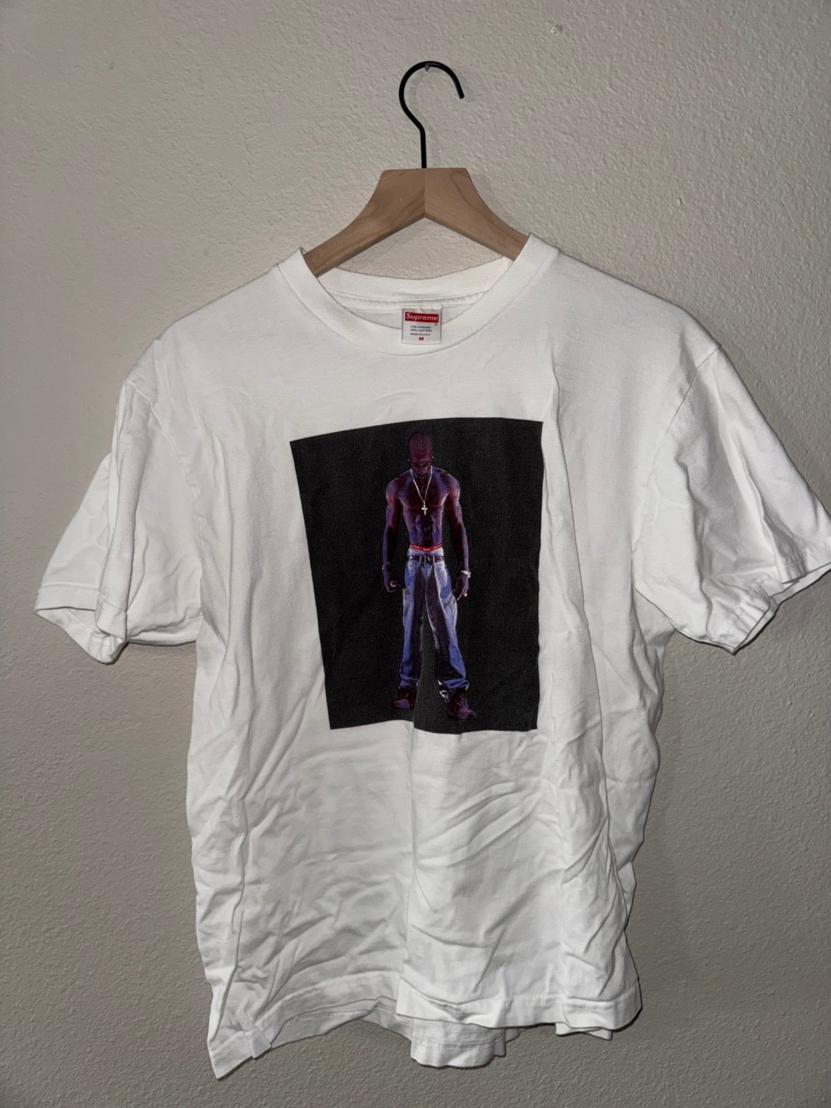 Supreme Tupac Hologram Tee SS20 White Size Medium