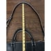 Vera Bradley Black Leather Satchel Crossbody Handle White Accents 13 X 10 X 3