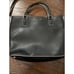 Vera Bradley Black Leather Satchel Crossbody Handle White Accents 13 X 10 X 3