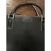 Vera Bradley Black Leather Satchel Crossbody Handle White Accents 13 X 10 X 3